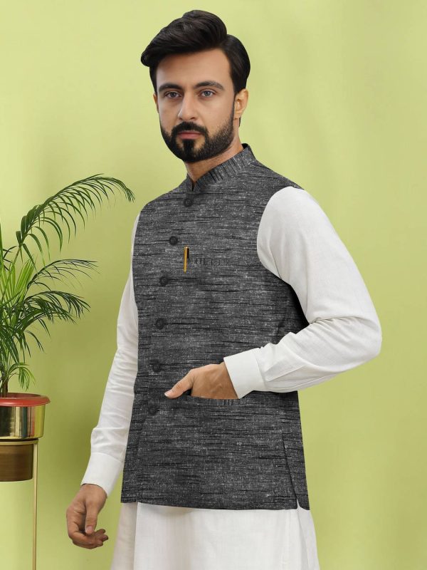W S TEXTILE Printed Men Waistcoat