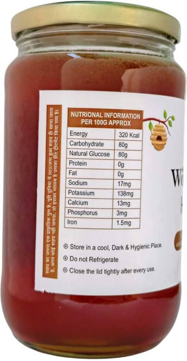 WONDER BEE Multiflora Raw and Organic Honey 1kg