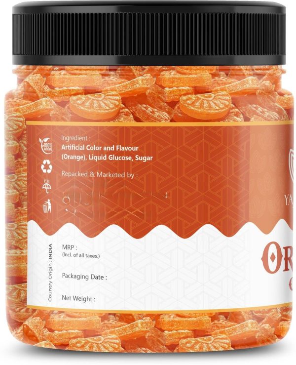 Yajurveda Orange Candy|Narangee Toffee|Orange Flavoured (Pack of ) Jar Pack Orange Candy