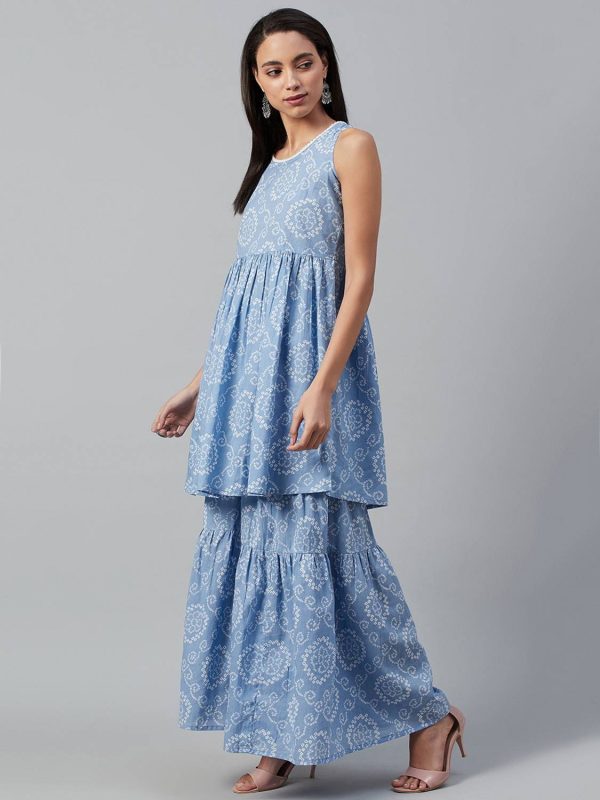 Yuris Women Kurta Sharara Set