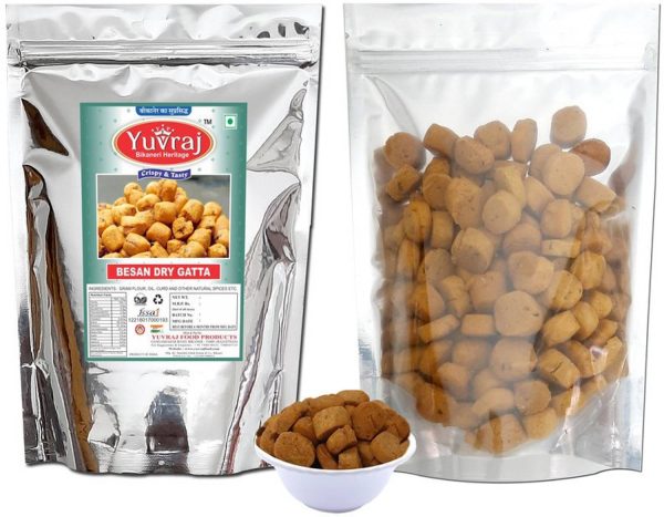 Yuvraj Food Product besan gatta dry sukha saag 500 gm pack 500 g