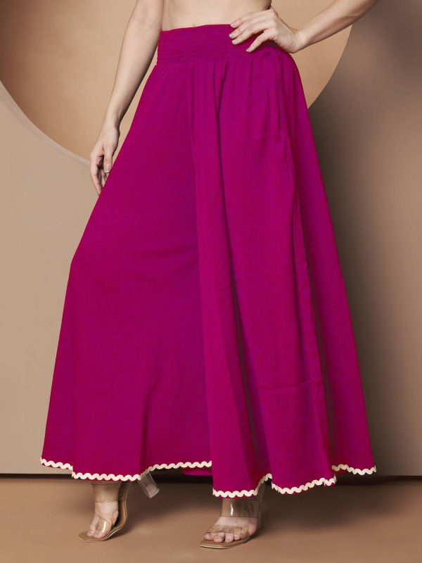 ZWERLON Relaxed Women Pink Trousers